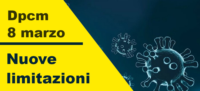 Aggiornamento Coronavirus: Decreto del Presidente del Consiglio dei Ministri dell' 8 marzo 2020